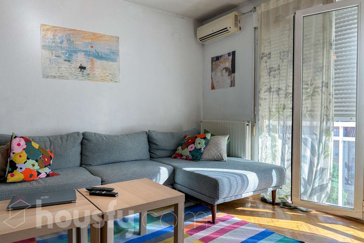 Living room of Flat for sale in  Madrid Capital  with Air Conditioner, Heating and Terrace