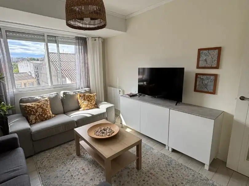 Living room of Flat for sale in Ferrol  with Heating, Storage room and Furnished