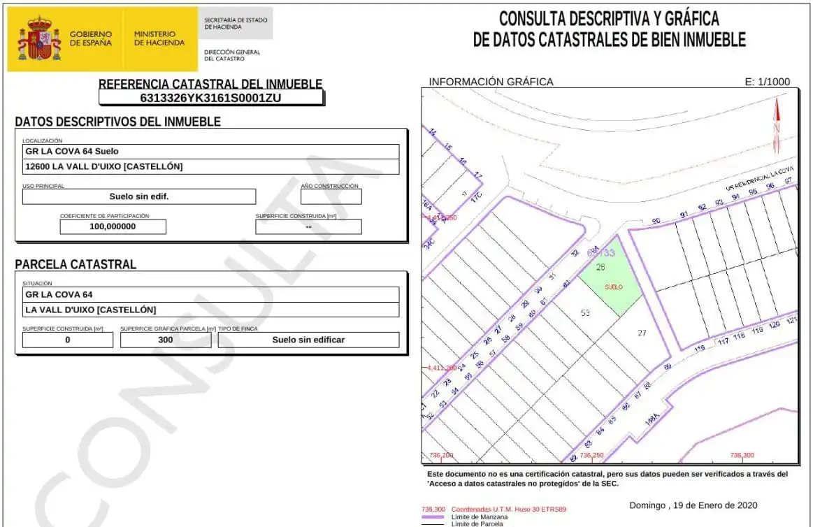 Residential land for sale in La Vall d'Uixó, imagen 8