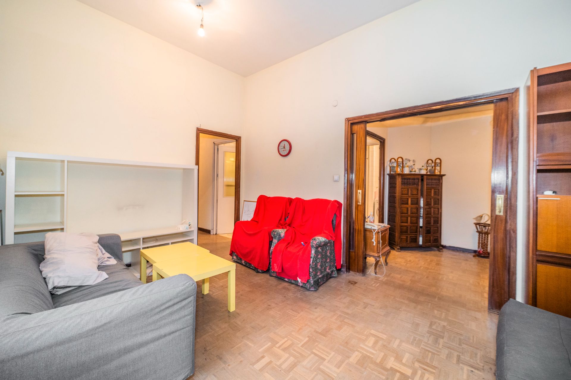 Living room of Flat for sale in  Madrid Capital  with Air Conditioner, Heating and Storage room