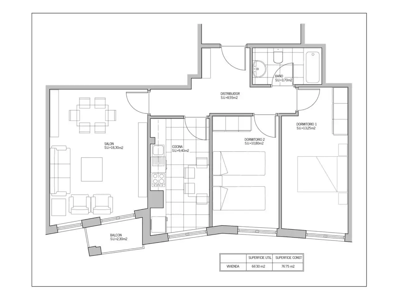 Apartament en venda en Ourense Capital  amb Aire condicionat, Calefacció i Traster
