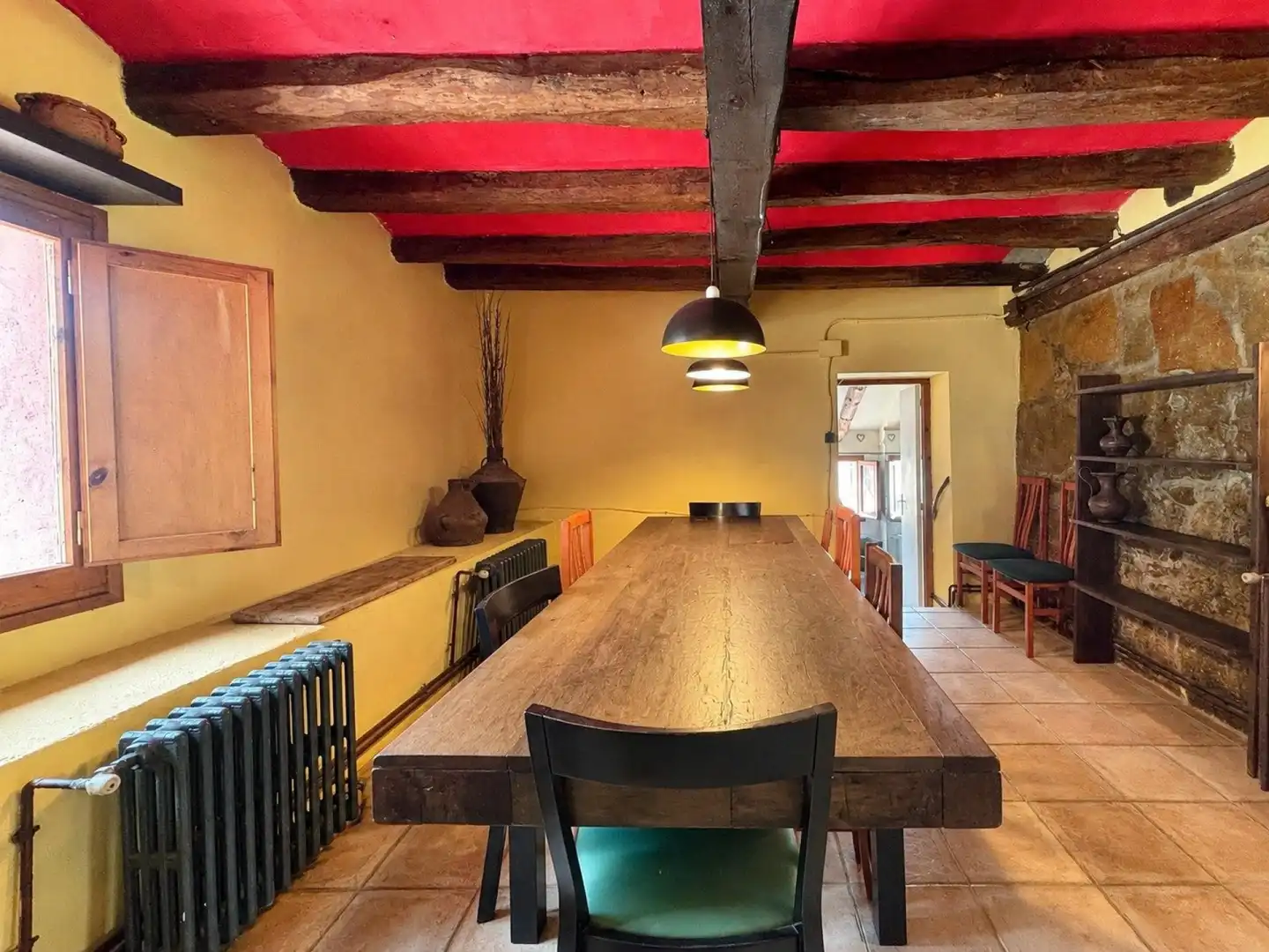 Dining room of Country homes for sale in Querol  with Heating, Terrace and Swimming Pool