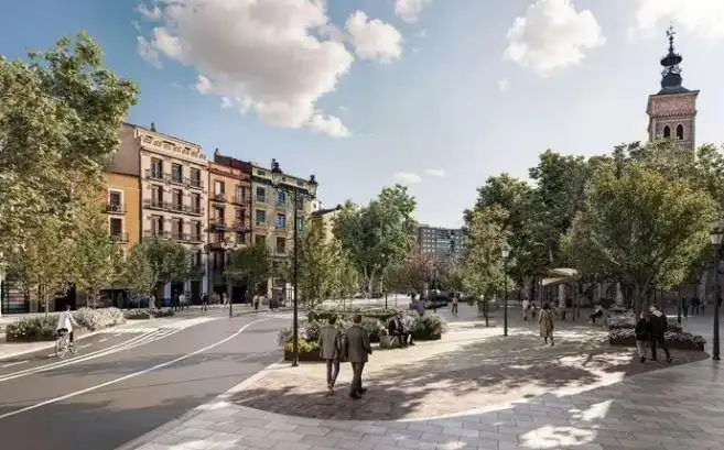 Vista exterior de Piso en venta en Zaragoza con Calefacción, Trastero y Balcón