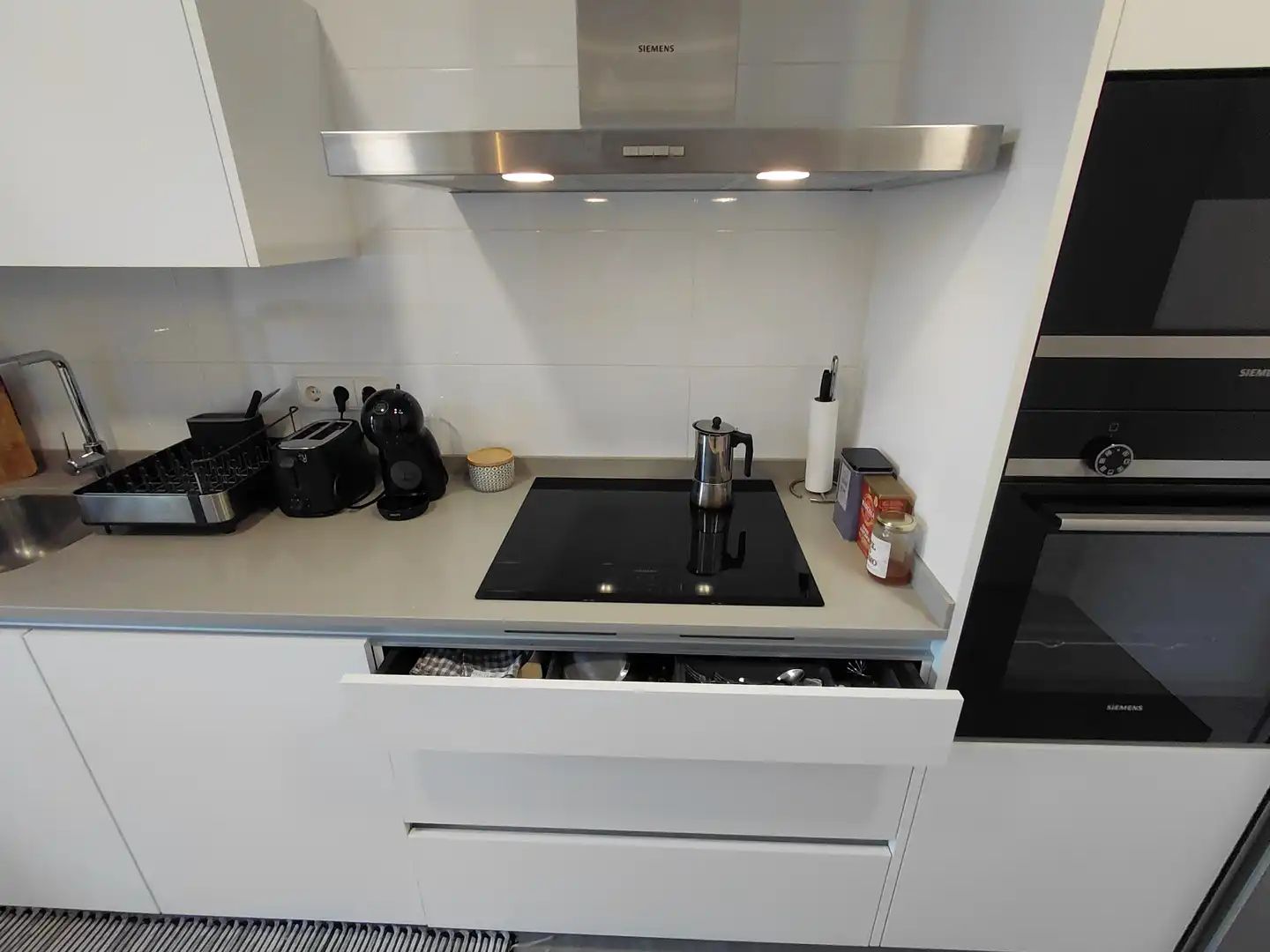 Küche von Wohnung zum Verkauf in Oleiros mit Heizung, Privatgarten und Parkett