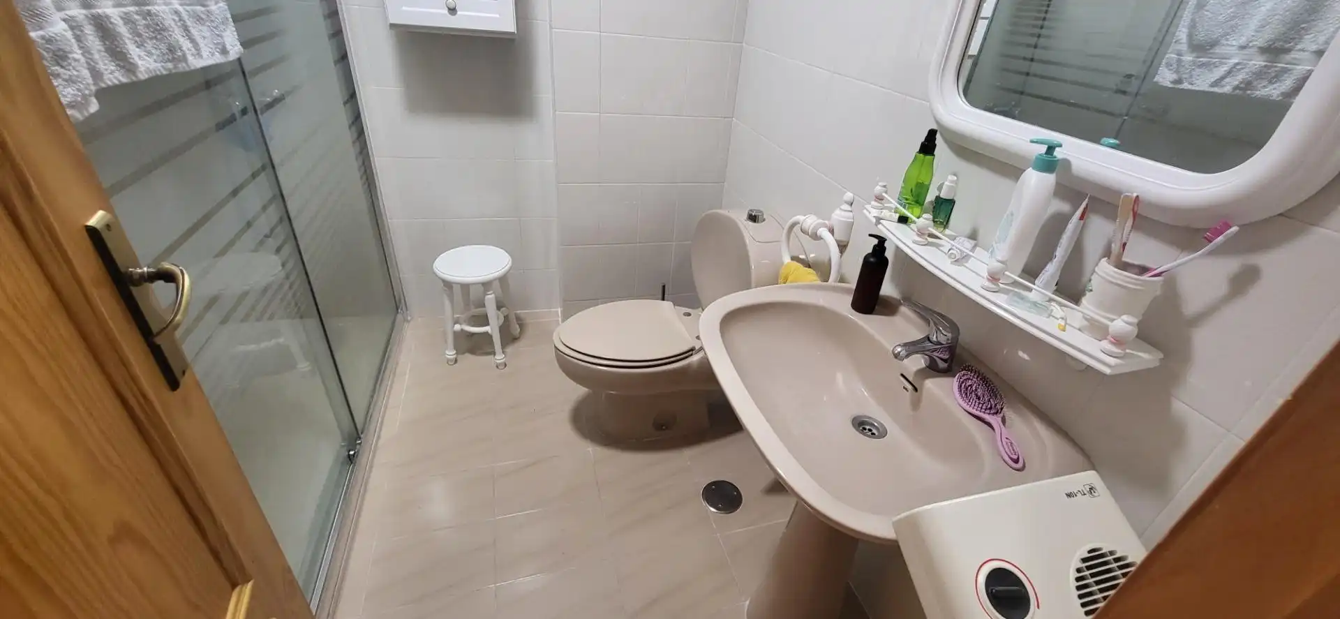 Bathroom of Flat for rent in Albacete  with Heating, Furnished and Balcony