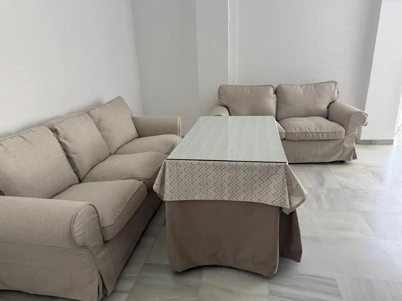 Sala de estar de Piso de alquiler en Sanlúcar de Barrameda con Aire acondicionado y Amueblado