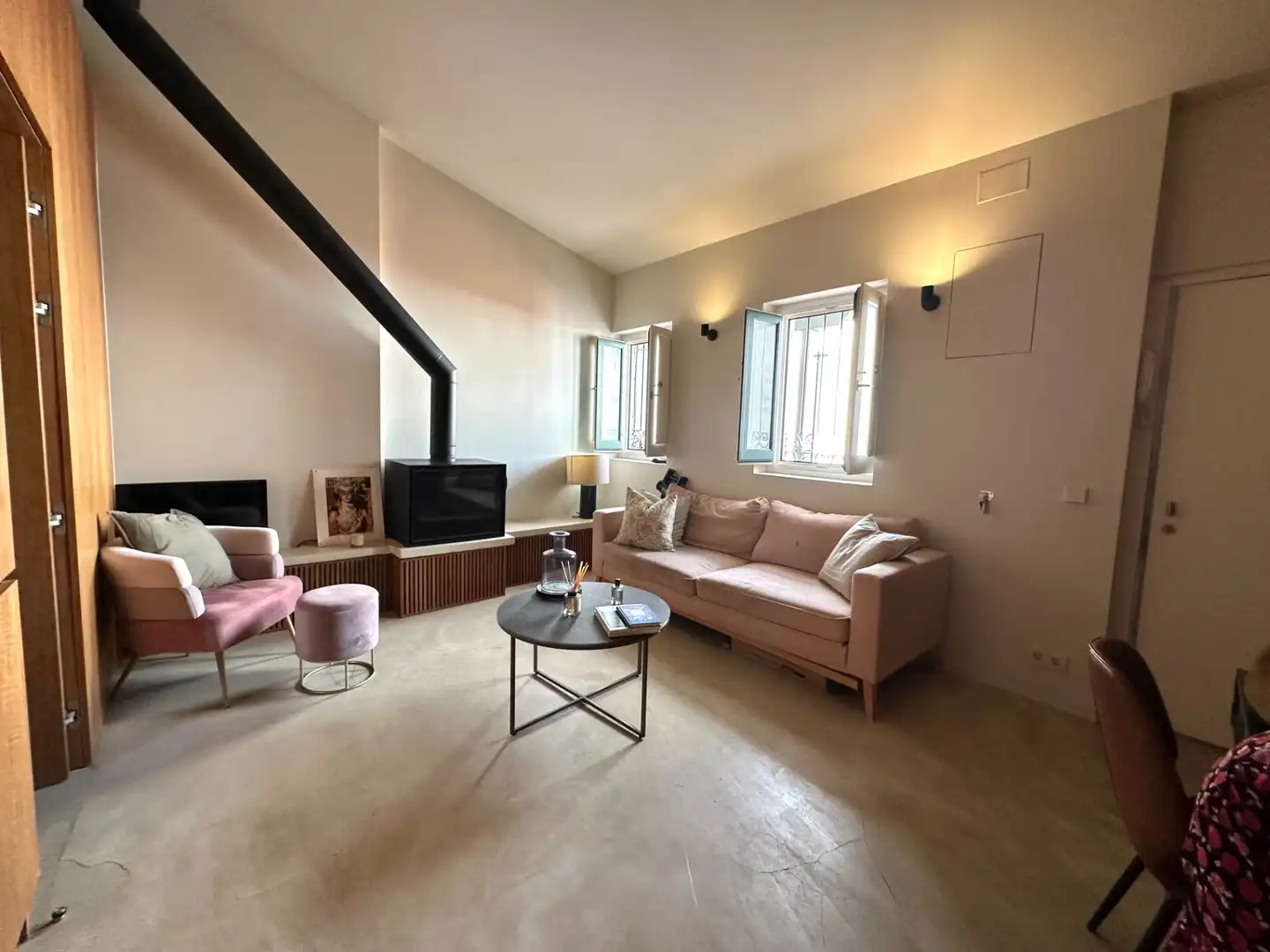 Sala de estar de Piso de alquiler en Madrid con Aire acondicionado, Calefacción y Amueblado