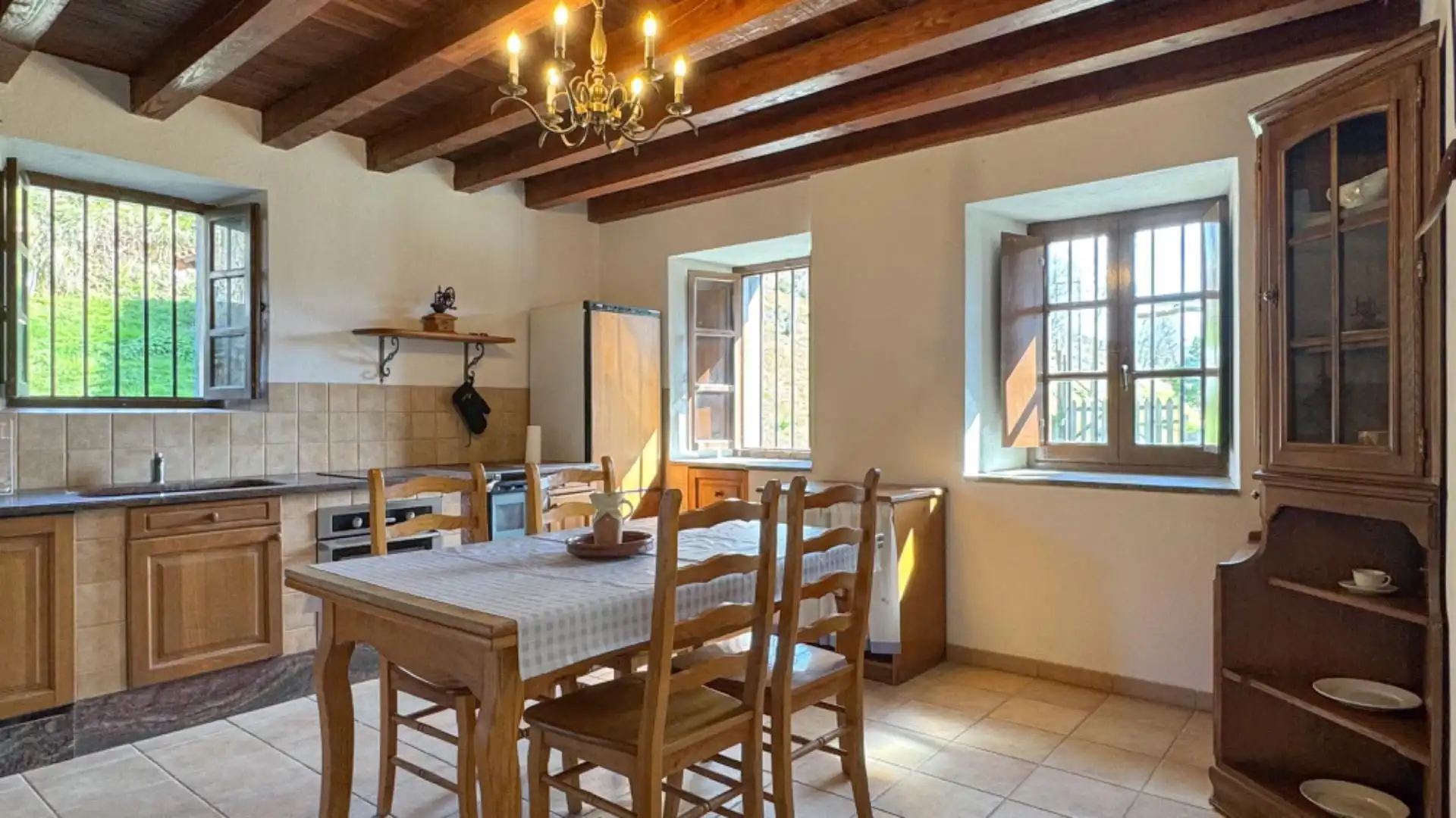Comedor de Finca rústica en venta en Mendaro con Calefacción, Jardín privado y Terraza