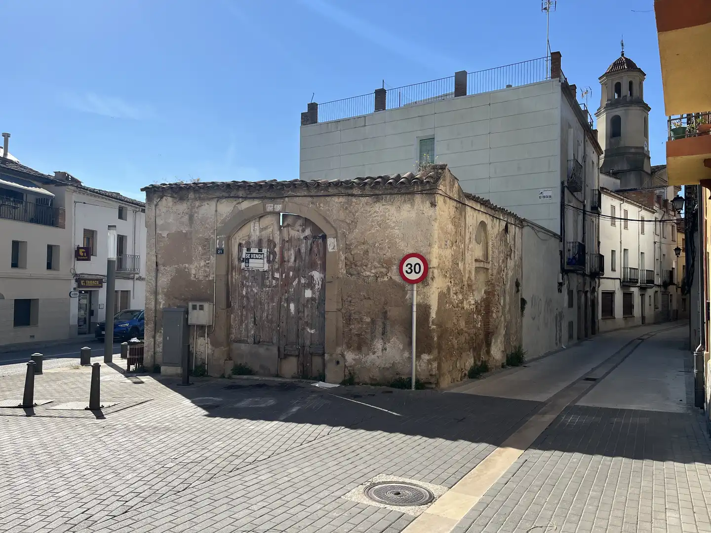 Exterior view of Industrial buildings for sale in La Pobla de Claramunt