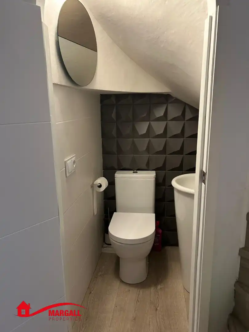 Baño de Casa adosada de alquiler en La Pobla de Farnals con Aire acondicionado, Calefacción y Terraza