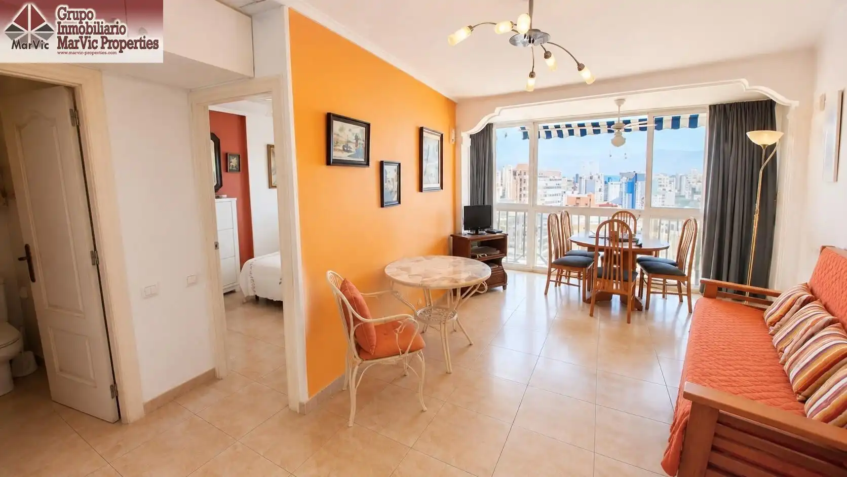 Dining room of Flat for sale in Benidorm  with Furnished and Community pool