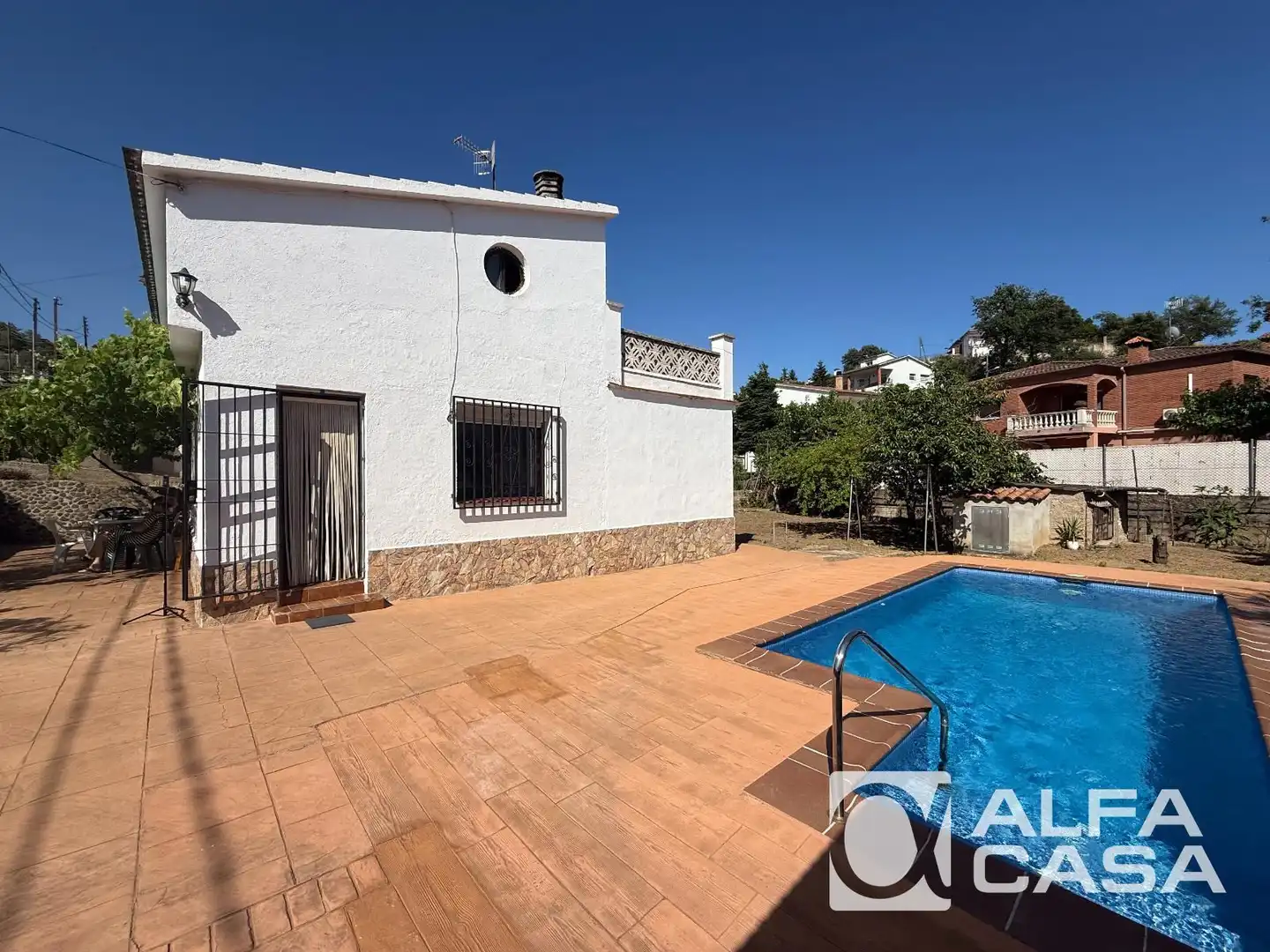 Vista exterior de Casa o chalet en venta en Vidreres con Terraza, Trastero y Piscina