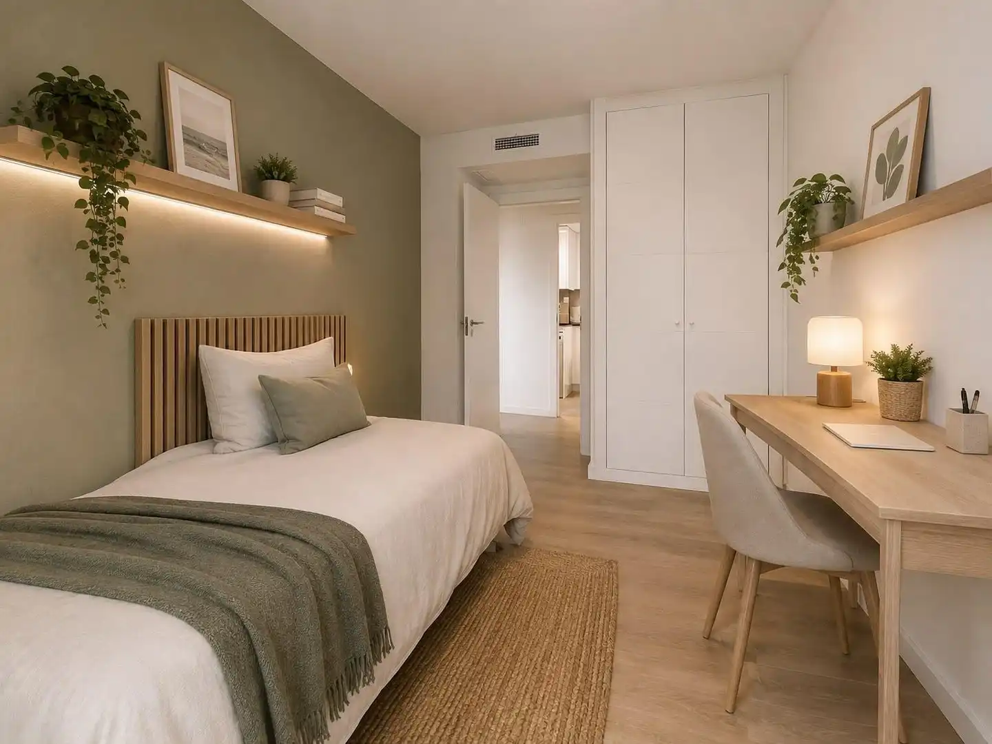 Bedroom of Flat for sale in Valencia  with Air Conditioner, Heating and Private garden
