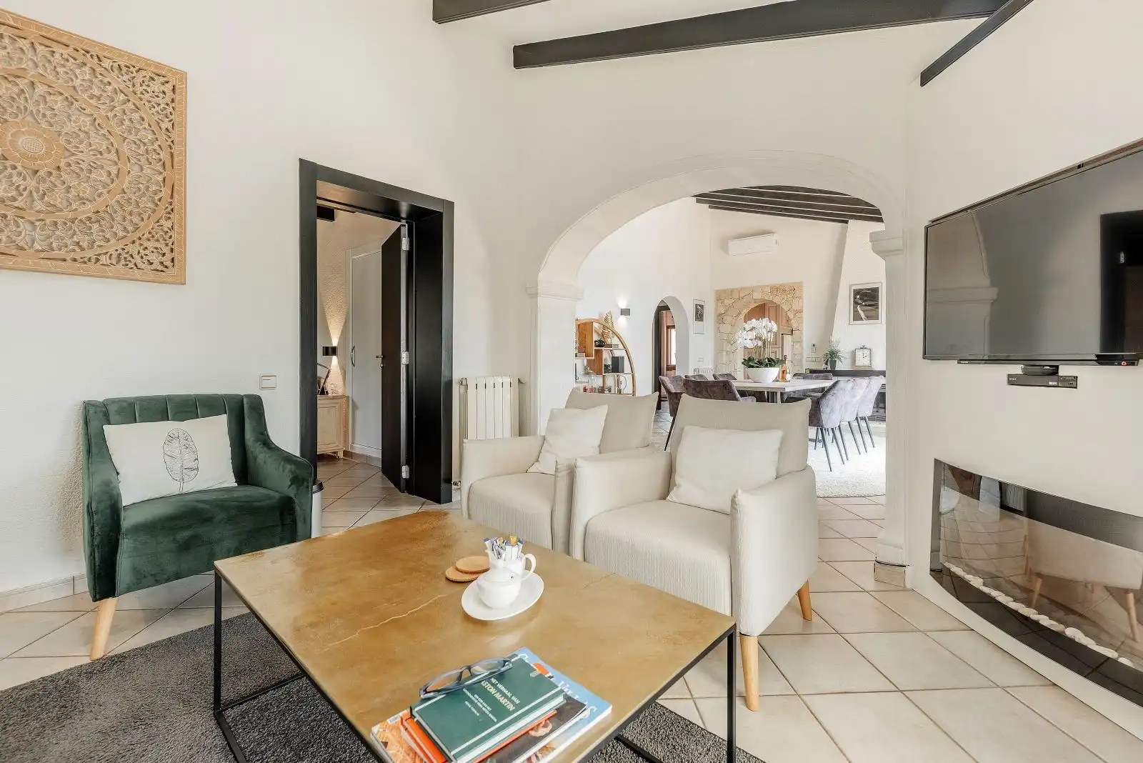 Sala d'estar de Casa o xalet en venda en Jávea / Xàbia amb Aire condicionat, Calefacció i Terrassa