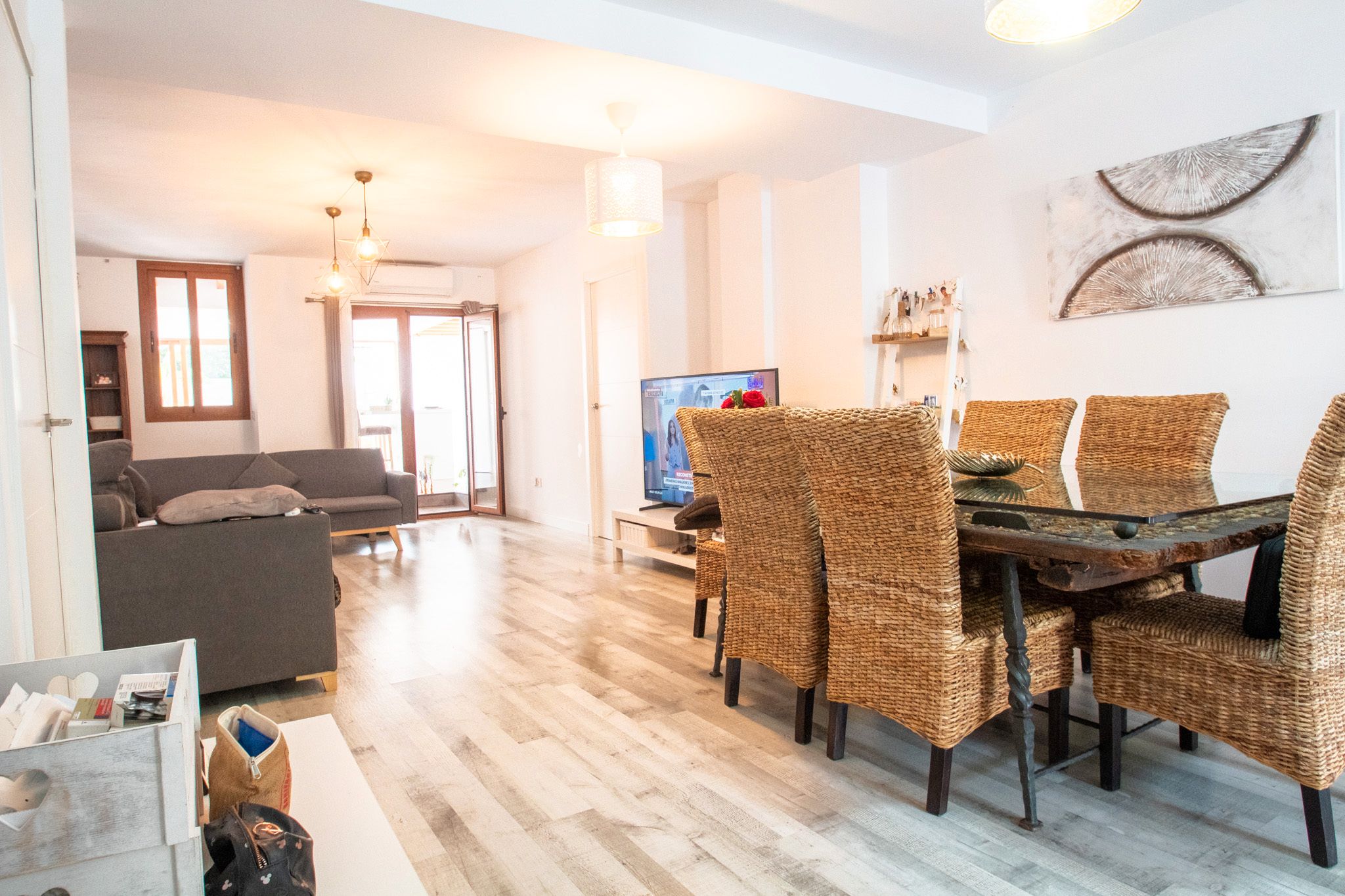 Sala de estar de Casa adosada en venta en  Palma de Mallorca con Jardín privado