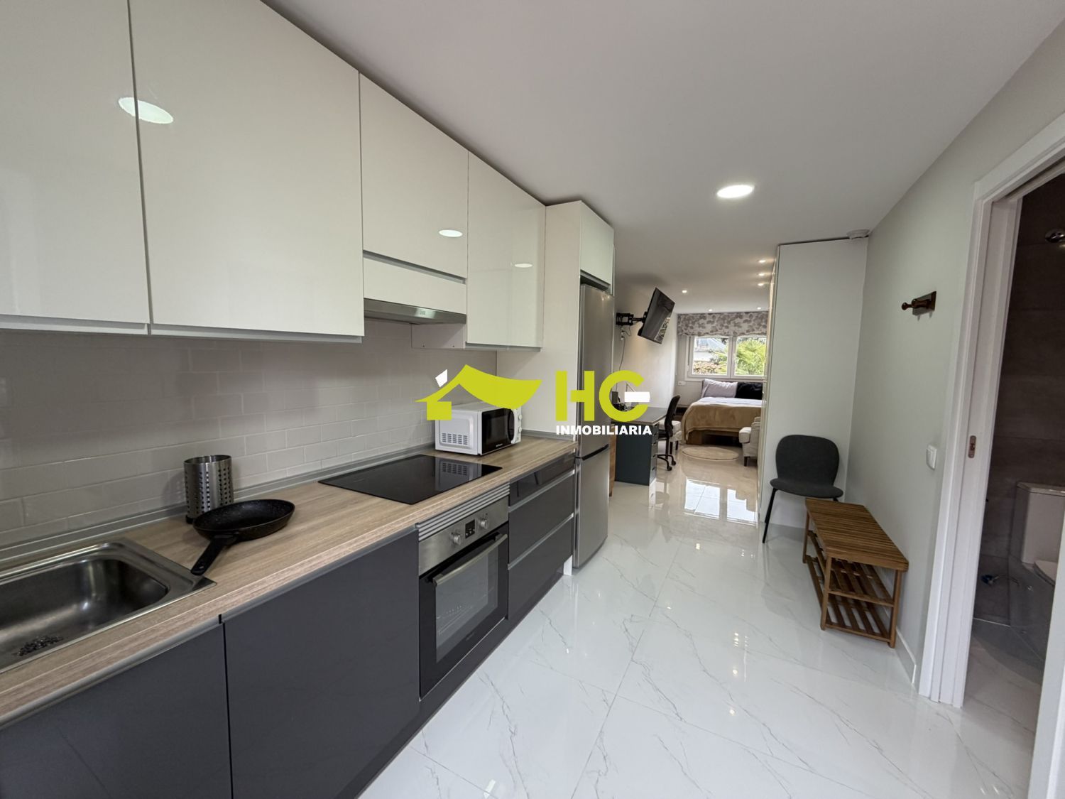 Cuina de Estudi de lloguer en Villaviciosa de Odón amb Aire condicionat i Calefacció