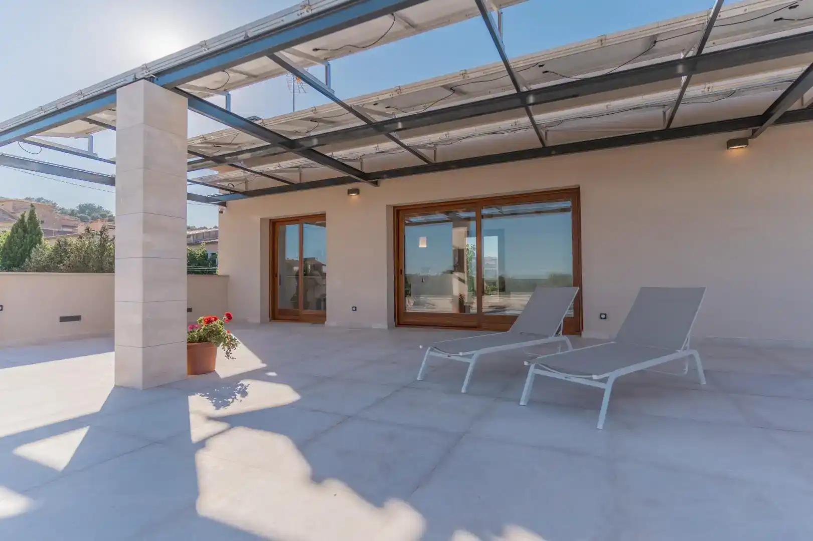 Terrace of Flat for sale in Santa Eugènia  with Air Conditioner, Private garden and Parquet flooring