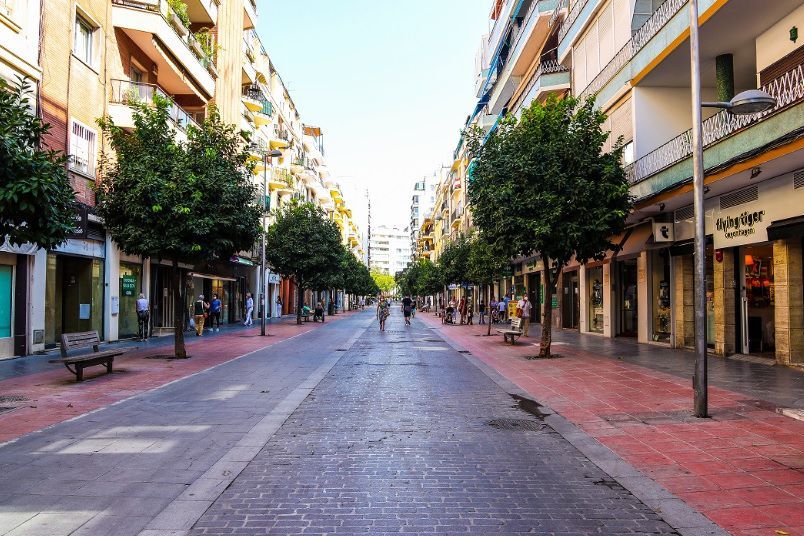 Exterior view of Flat for sale in  Sevilla Capital  with Air Conditioner and Terrace