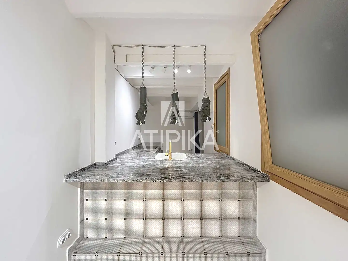 Kitchen of Duplexes for rent in Barcelona  with Air Conditioner, Terrace and Furnished