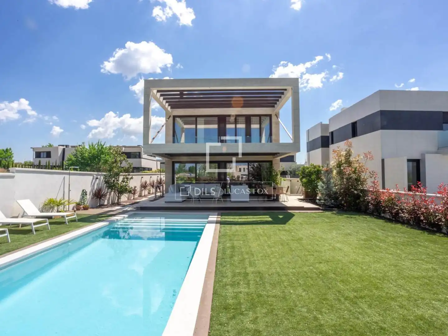 Außenansicht von Country house zur Miete in Majadahonda mit Klimaanlage, Heizung und Privatgarten
