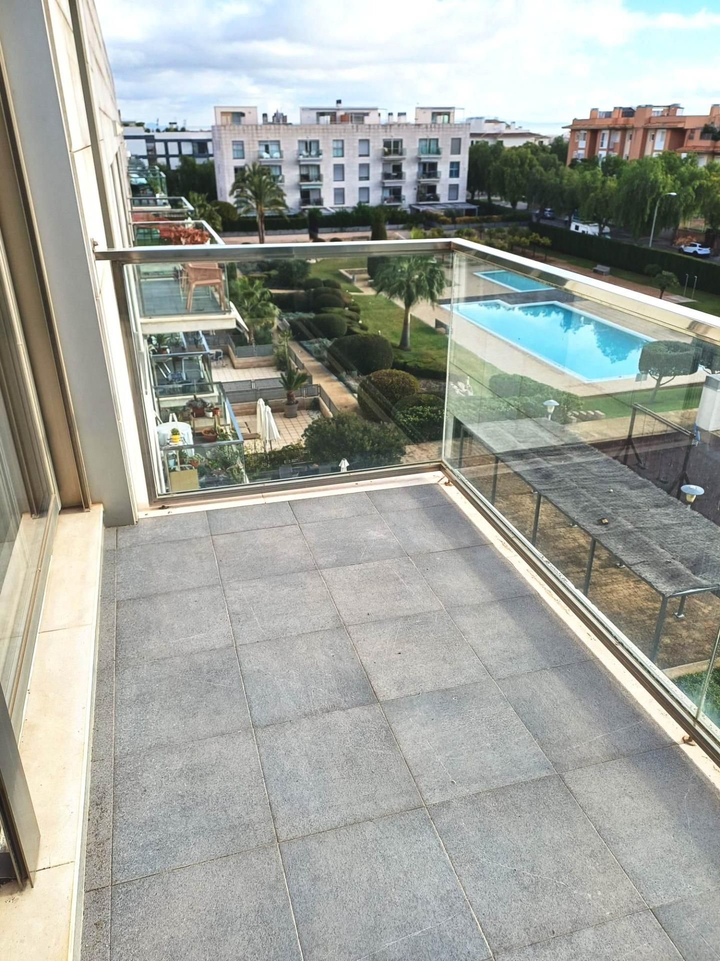 Terraza de Ático de alquiler en  Palma de Mallorca con Aire acondicionado, Jardín privado y Parquet