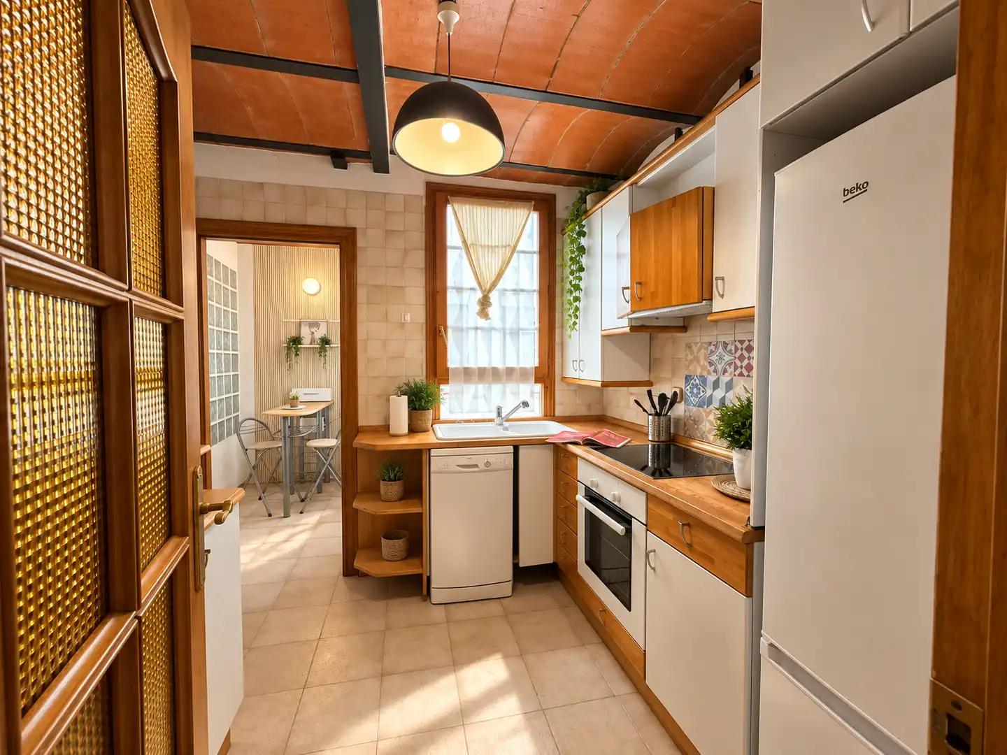Küche von Maisonette zum Verkauf in Zaragoza mit Heizung, Parkett und Terrasse