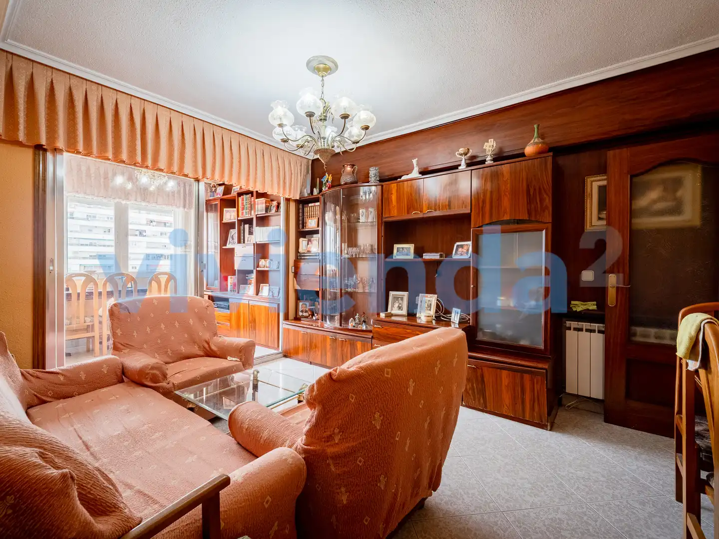 Wohnzimmer von Wohnung zum Verkauf in Madrid mit Klimaanlage, Heizung und Terrasse