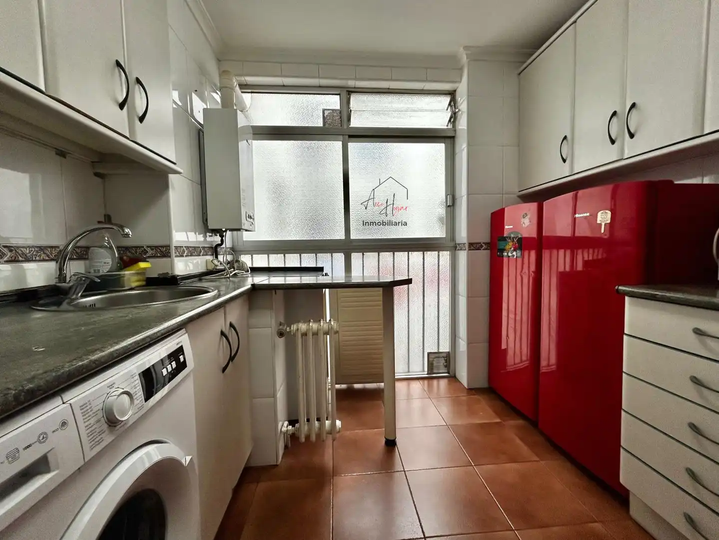 Kitchen of Flat for rent in Salamanca  with Heating, Furnished and Balcony