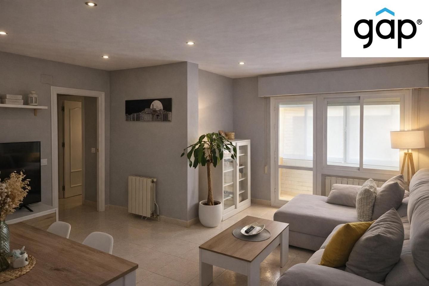 Sala d'estar de Pis en venda en Cuenca Capital amb Aire condicionat, Calefacció i Terrassa