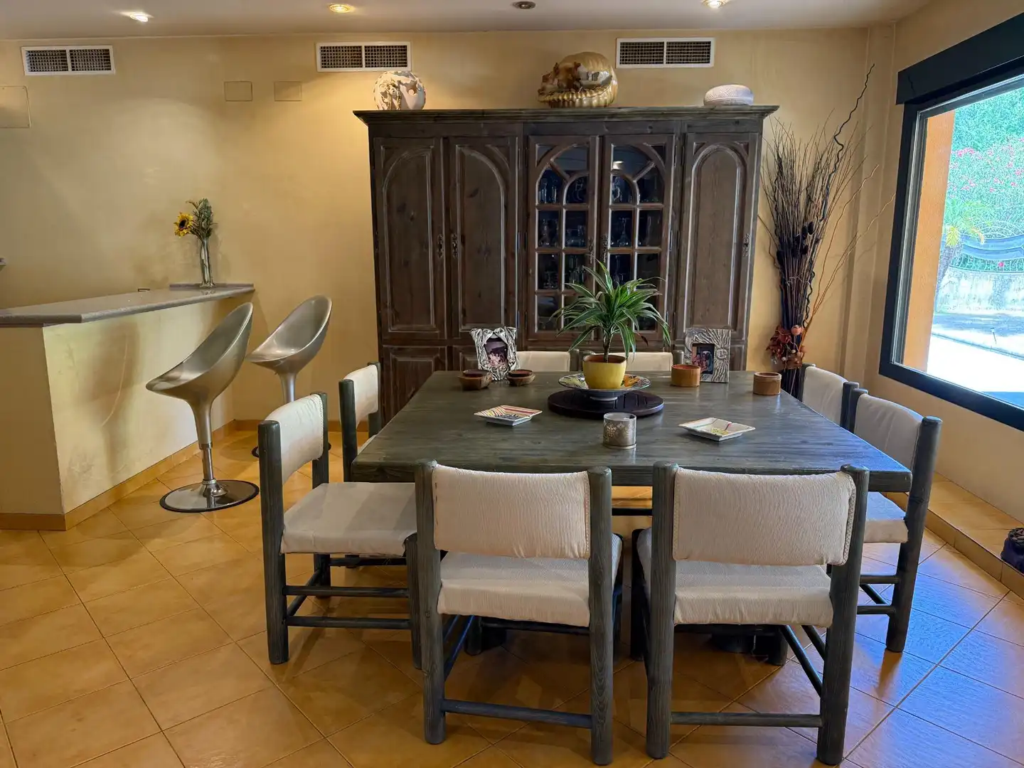 Comedor de Casa o chalet en venta en Gelves con Aire acondicionado, Jardín privado y Terraza