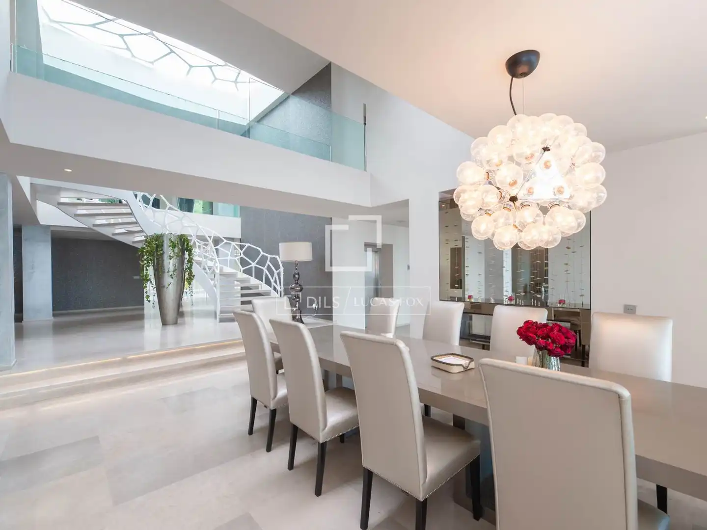 Dining room of Houses for sale in Santa Eulària des Riu  with Air Conditioner, Heating and Private garden