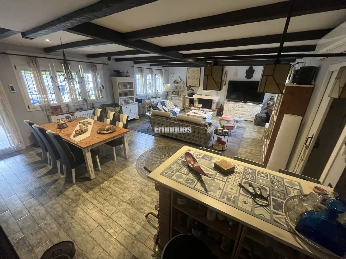 Wohnzimmer von Haus oder Chalet zum Verkauf in Rubí mit Klimaanlage, Heizung und Privatgarten