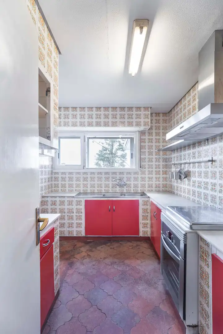 Cocina de Casa o chalet en venta en A Coruña Capital  con Calefacción, Jardín privado y Terraza