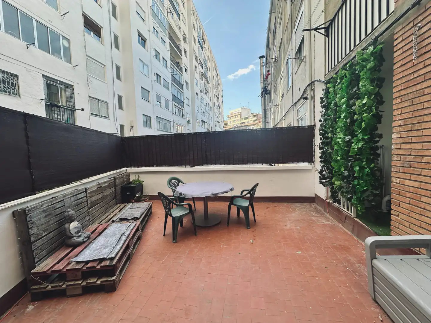 Terraza de Piso de alquiler en Zaragoza con Calefacción, Amueblado y Horno