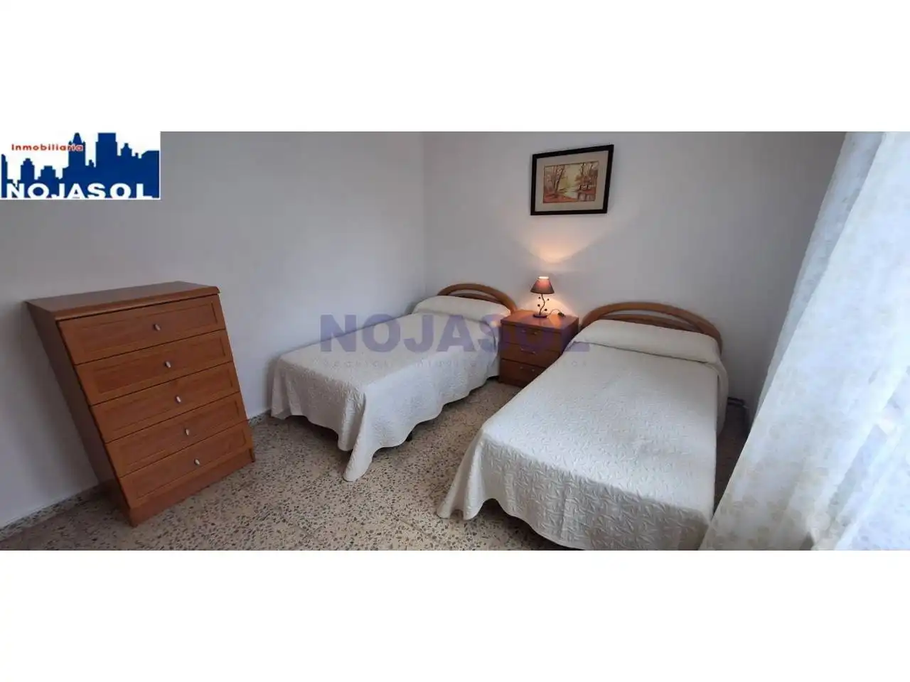 Schlafzimmer von Einfamilien-Reihenhaus zur Miete in Noja mit Heizung, Privatgarten und Terrasse
