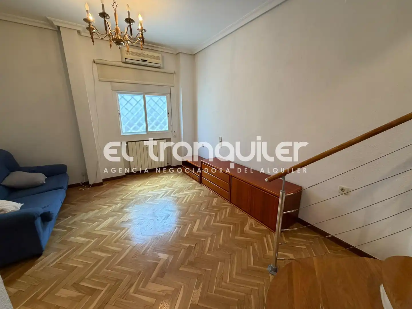 Bedroom of Flat for rent in Madrid  with Air Conditioner, Parquet flooring and Terrace