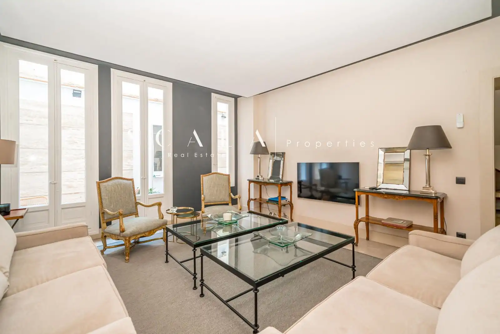 Living room of Duplexes for rent in Madrid  with Air Conditioner, Heating and Terrace