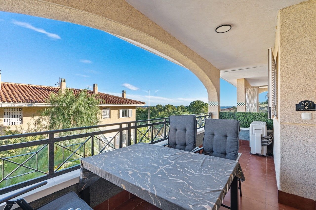 Terrace of Flat for sale in Santa Pola  with Air Conditioner, Terrace and Swimming Pool