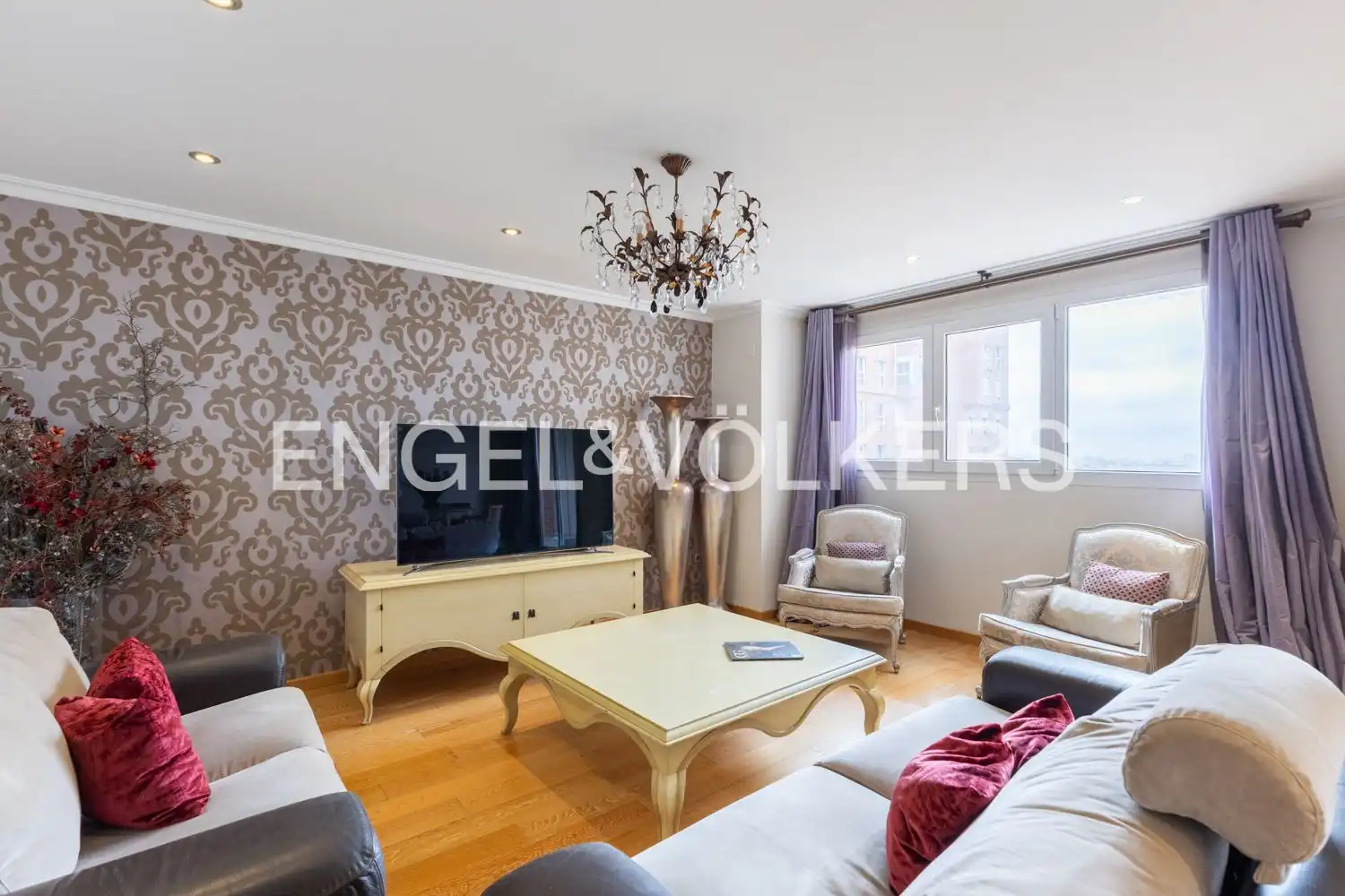 Sala de estar de Piso en venta en Valencia con Aire acondicionado, Calefacción y Parquet
