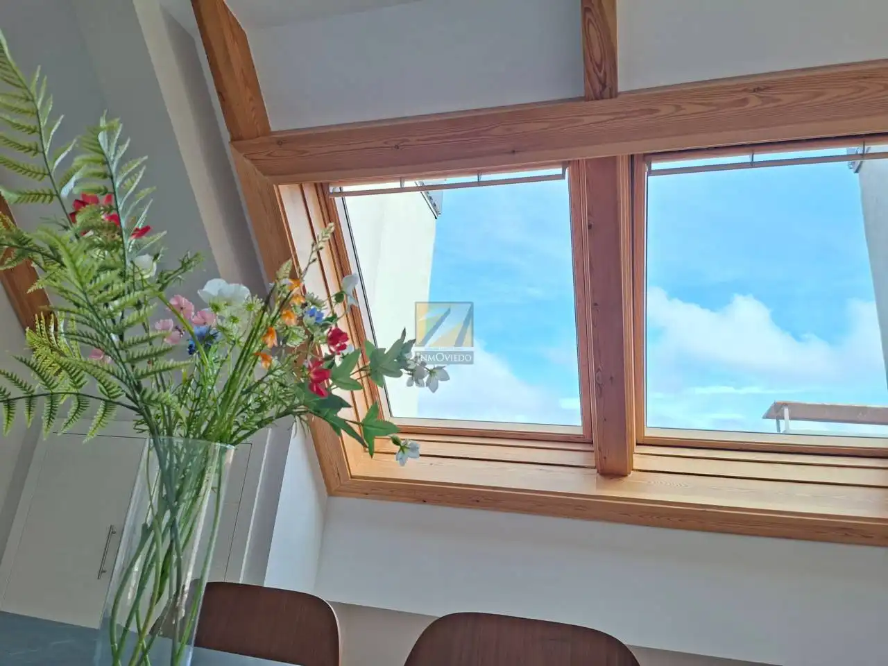 Balcony of Attic for sale in Oviedo   with Heating, Terrace and Furnished