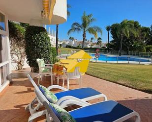 Garden of Flat to rent in Mijas  with Air Conditioner, Private garden and Swimming Pool