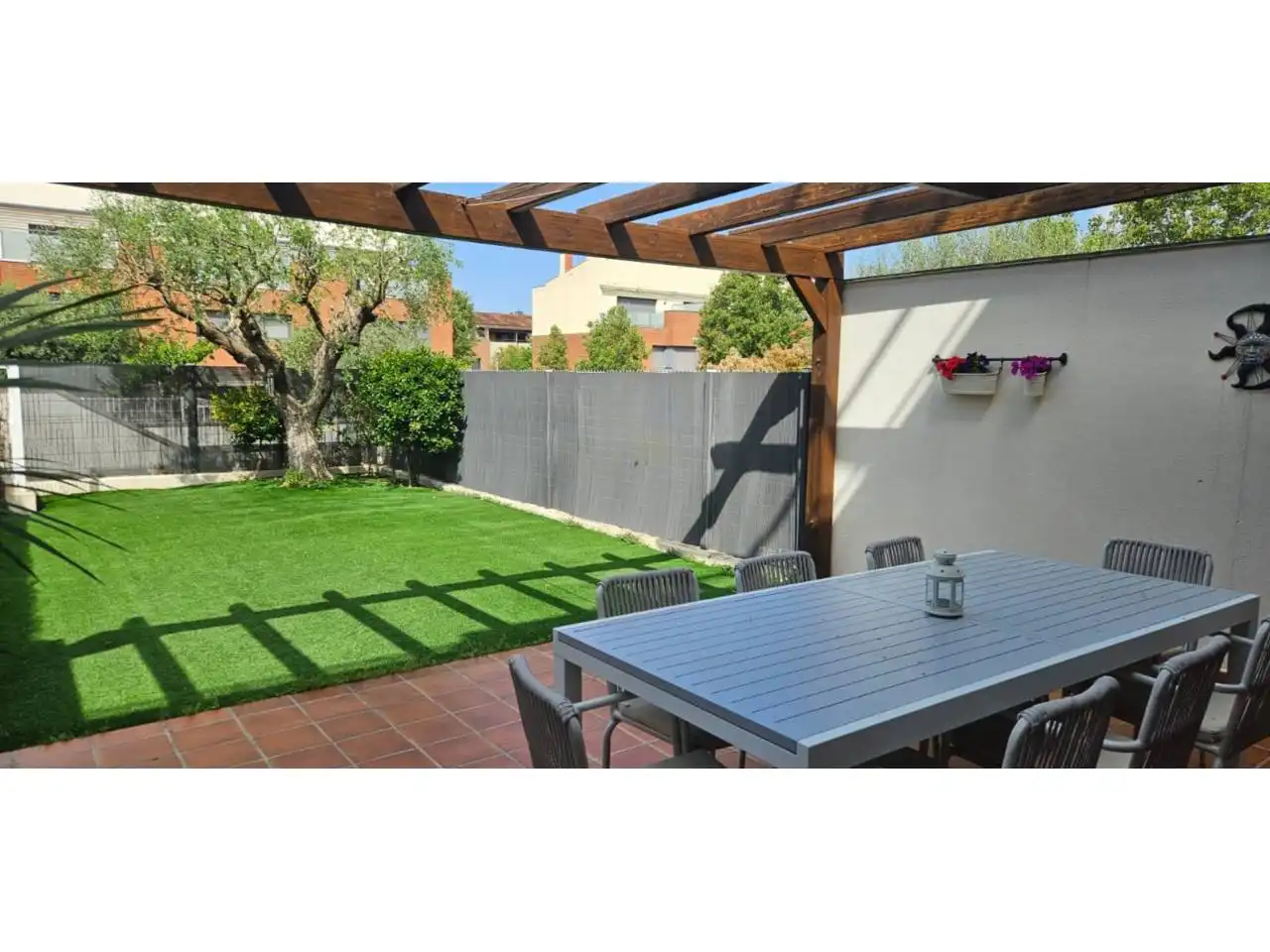 Jardí de Casa adosada en venda en Vilanova del Vallès amb Aire condicionat, Calefacció i Jardí privat