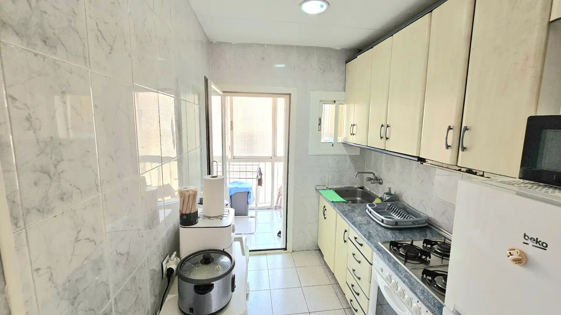 Kitchen of Flat for sale in Sabadell  with Heating and Furnished