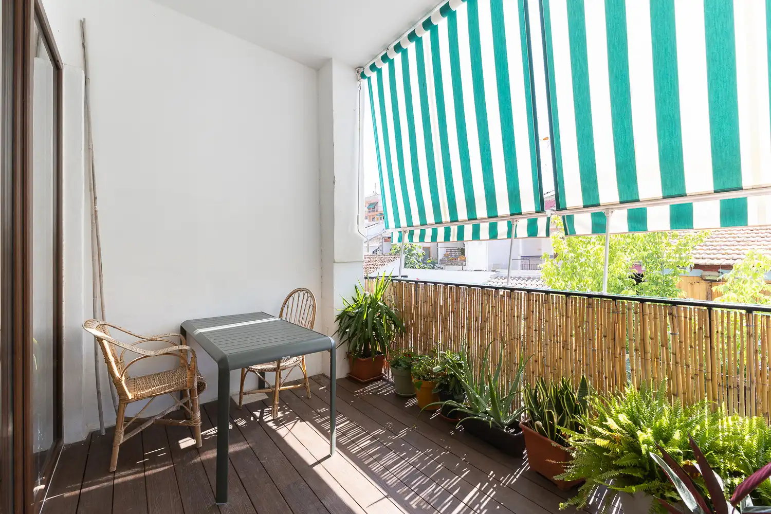 Terrasse von Wohnung zur Miete in Valencia mit Klimaanlage, Heizung und Parkett