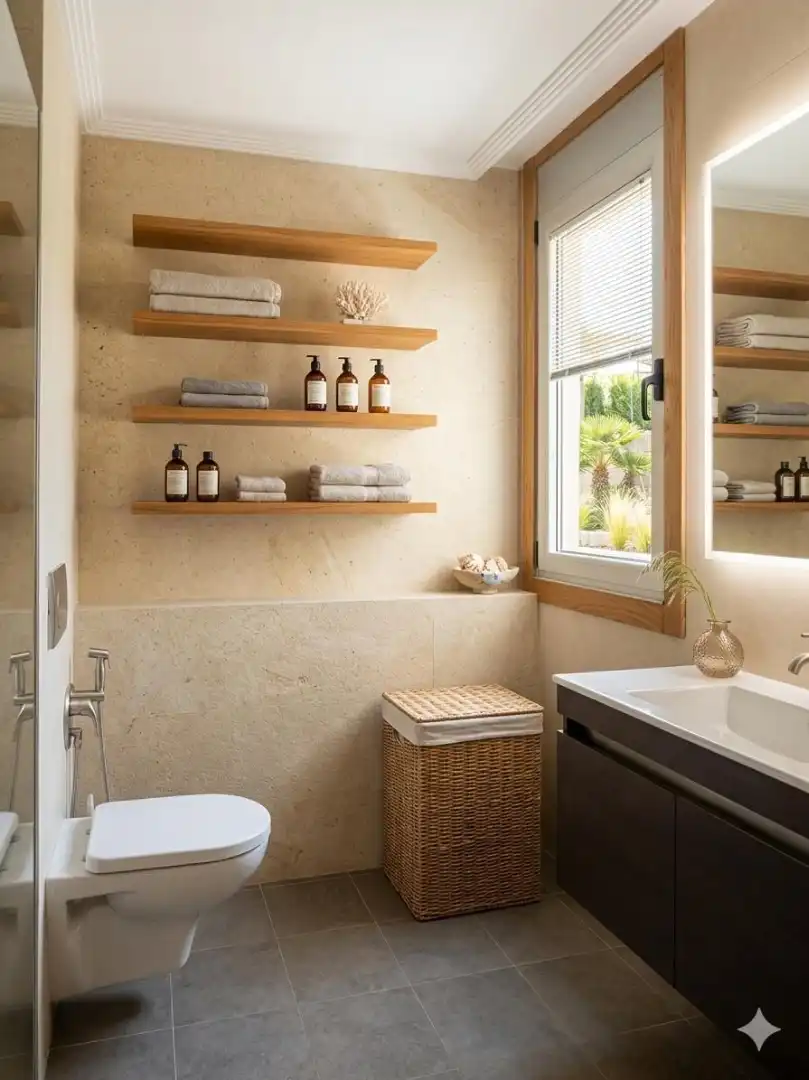 Baño de Apartamento en venta en Sanxenxo con Jardín privado, Parquet y Terraza