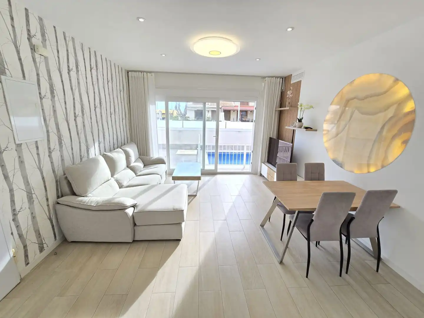 Living room of Houses for sale in Pilar de la Horadada  with Air Conditioner, Private garden and Terrace