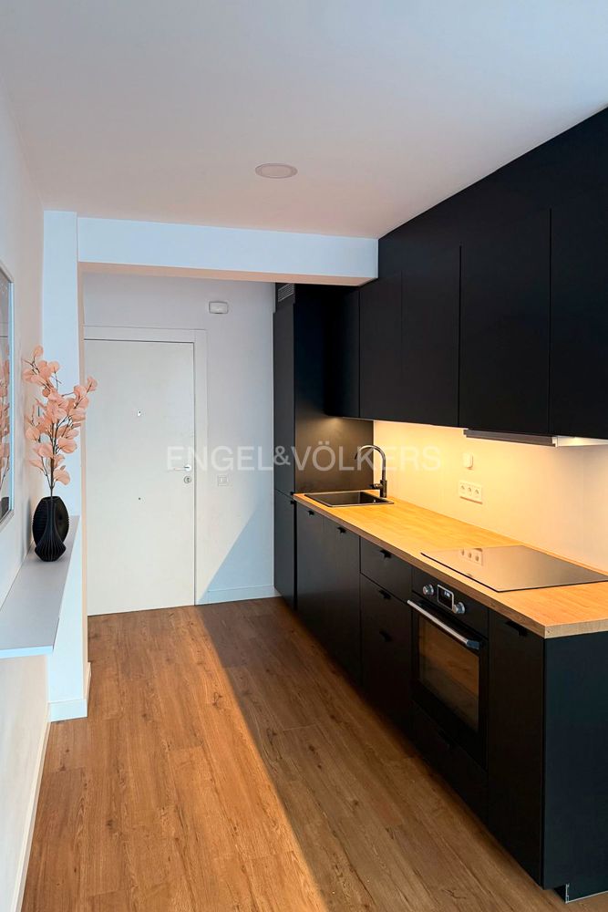 Kitchen of Apartment to rent in  Valencia Capital  with Air Conditioner, Heating and Terrace