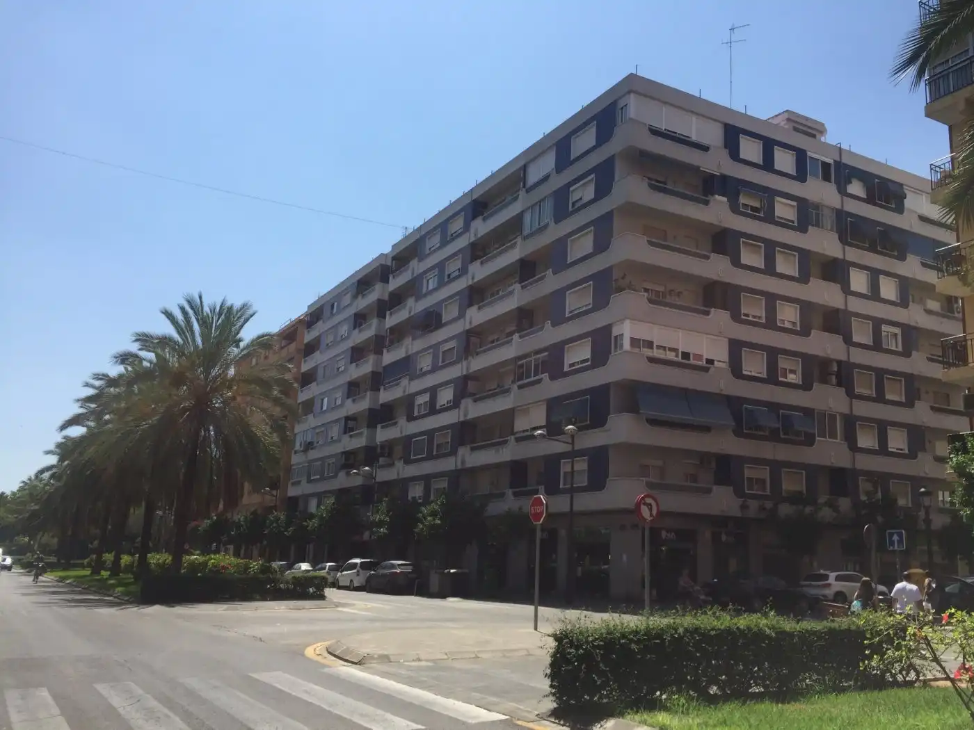Außenansicht von Wohnung zur Miete in Valencia mit Terrasse, Möbliert und Balkon