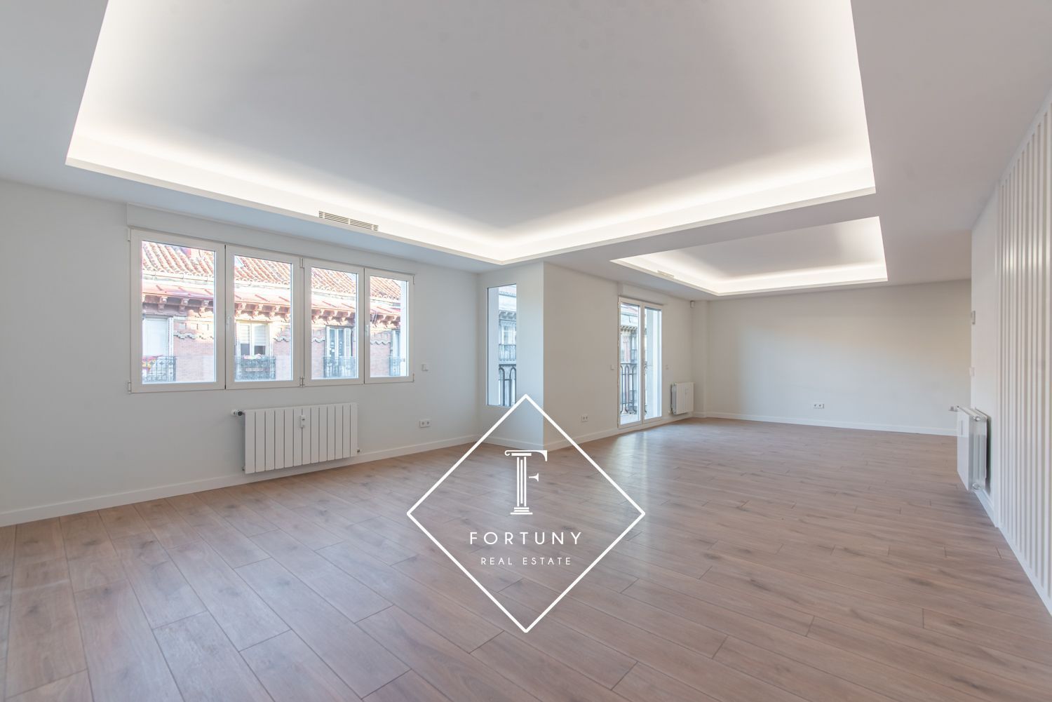 Living room of Flat to rent in  Madrid Capital  with Air Conditioner, Heating and Terrace