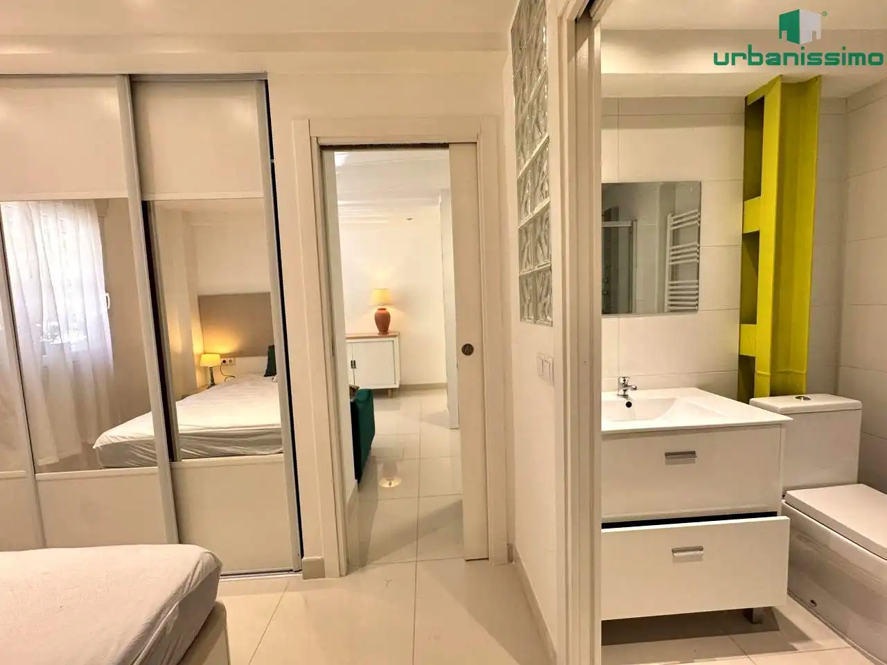 Bedroom of Apartments for rent in Madrid  with Air Conditioner, Heating and Furnished
